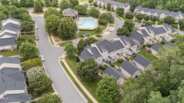 100 Tobacco Leaf Ln, Apex, NC 27502 - aerial view of residential area with a pool