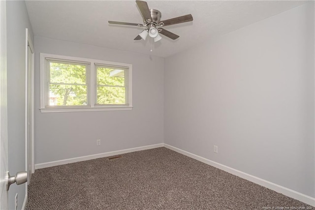 2110 Lombardy Dr, Fayetteville, NC 28304 - carpeted spare room featuring a ceiling fan and baseboards