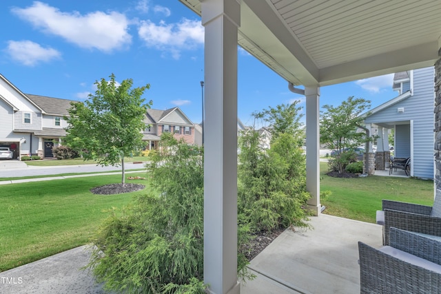 525 Willow Breeze Ct, Zebulon, NC 27597 - view of patio with a residential view