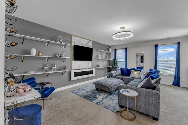 525 Willow Breeze Ct, Zebulon, NC 27597 - carpeted living room with plenty of natural light