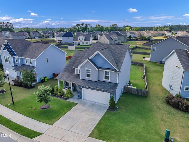 525 Willow Breeze Ct, Zebulon, NC 27597 - aerial view of residential area