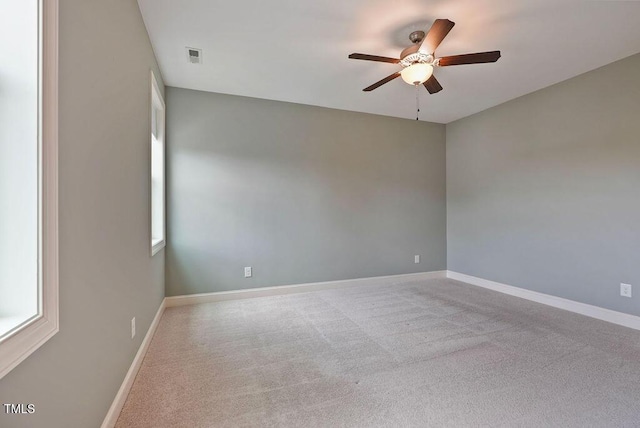 1962 Briar Chapel Pkwy, Chapel Hill, NC 27516 - carpeted spare room with a ceiling fan and plenty of natural light