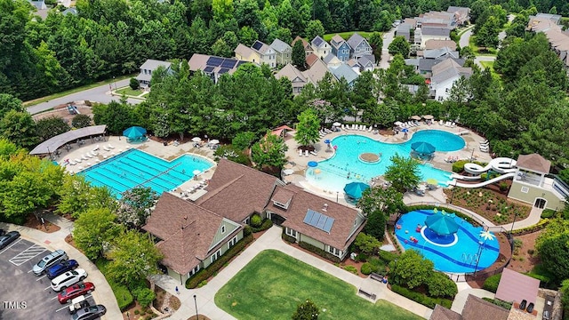 1962 Briar Chapel Pkwy, Chapel Hill, NC 27516 - aerial view of a pool