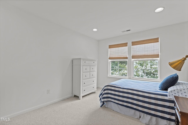 9302 Nellman Ln, Raleigh, NC 27617 - bedroom featuring light carpet and recessed lighting