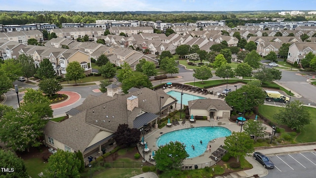 9302 Nellman Ln, Raleigh, NC 27617 - view of property location with a pool area and nearby suburban area