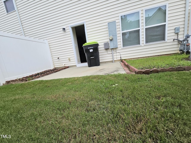 711 Keystone Park Dr Unit 78, Morrisville, NC 27560 - view of green lawn with a patio area