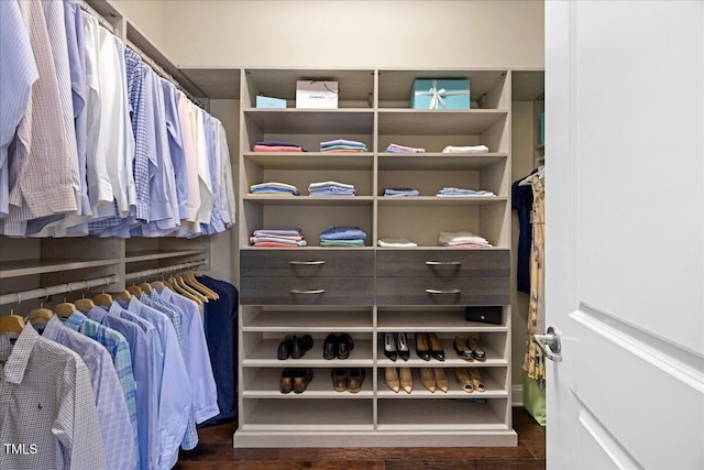 1330 Rodessa, Raleigh, NC 27607 - walk in closet featuring wood finished floors