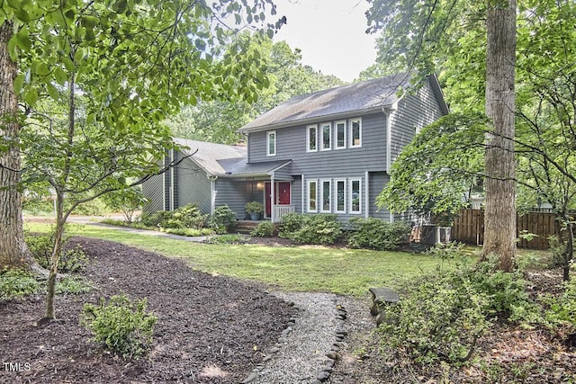 2334 Dawn Trl, Durham, NC 27712 - view of front of home with a shingled roof, driveway, and an attached garage