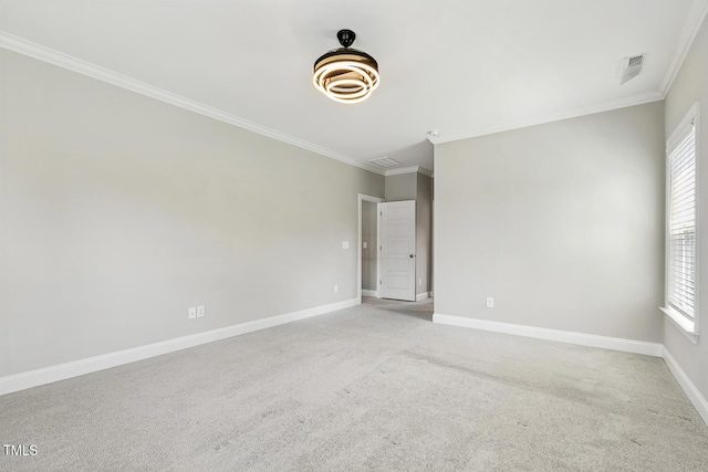 1625 Banks View Dr, Raleigh, NC 27603 - spare room featuring ornamental molding, healthy amount of natural light, and light carpet