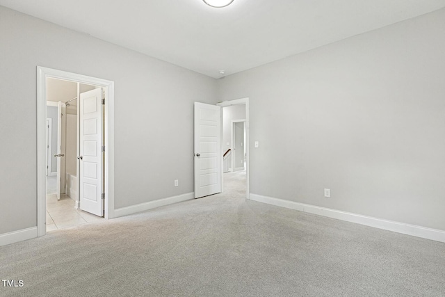 1625 Banks View Dr, Raleigh, NC 27603 - unfurnished bedroom with light carpet and ensuite bathroom