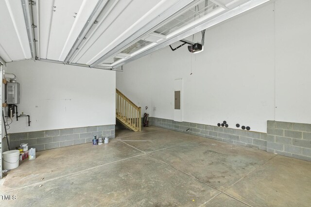 1625 Banks View Dr, Raleigh, NC 27603 - garage featuring a garage door opener and electric panel
