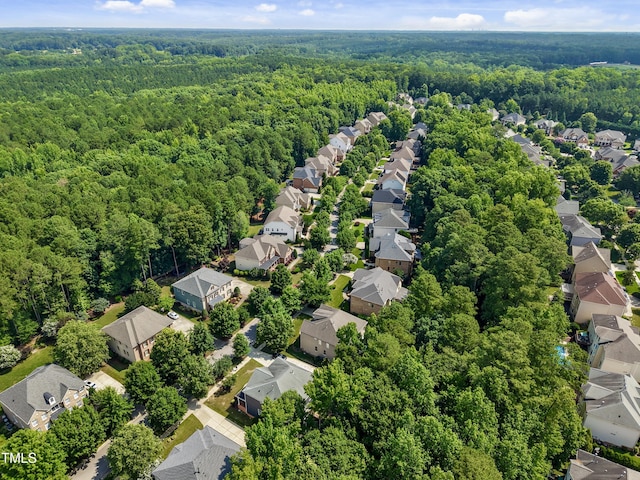 109 Aspenridge Dr, Holly Springs, NC 27540 - aerial view of residential area with a forest