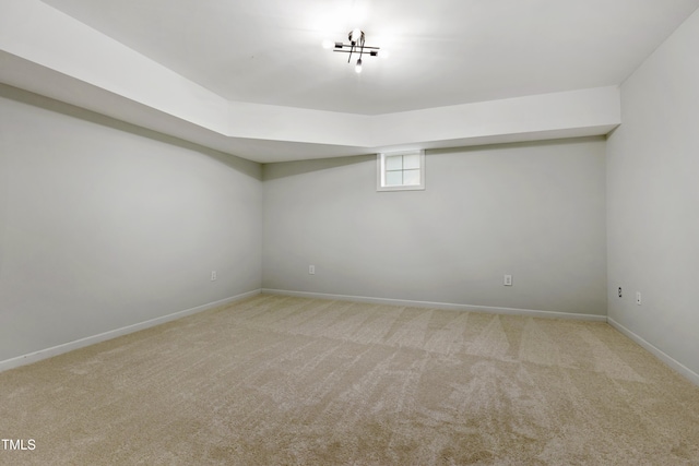 109 Aspenridge Dr, Holly Springs, NC 27540 - below grade area with carpet flooring and baseboards
