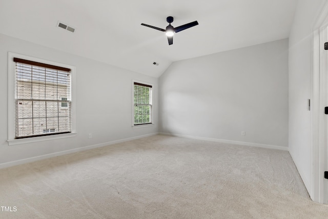 109 Aspenridge Dr, Holly Springs, NC 27540 - carpeted empty room with a ceiling fan and vaulted ceiling