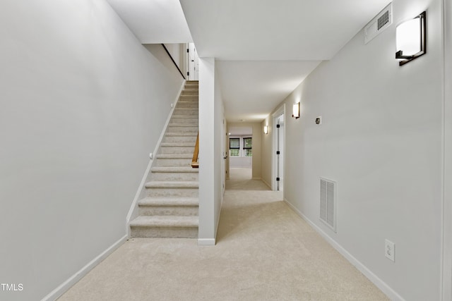 109 Aspenridge Dr, Holly Springs, NC 27540 - stairs with carpet flooring and baseboards