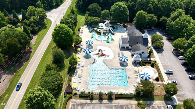 109 Aspenridge Dr, Holly Springs, NC 27540 - bird's eye view of a pool