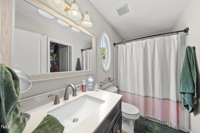 4413 Sugarbend Way, Raleigh, NC 27606 - bathroom with vanity and a shower with shower curtain