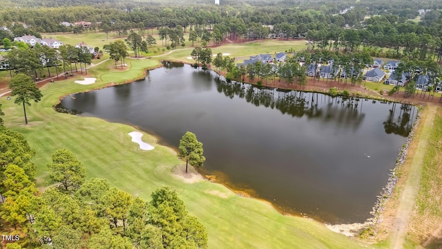 5 Wake Forest Ct, Southern Pines, NC 28387 - aerial view of property and surrounding area with a nearby body of water and a local golf course