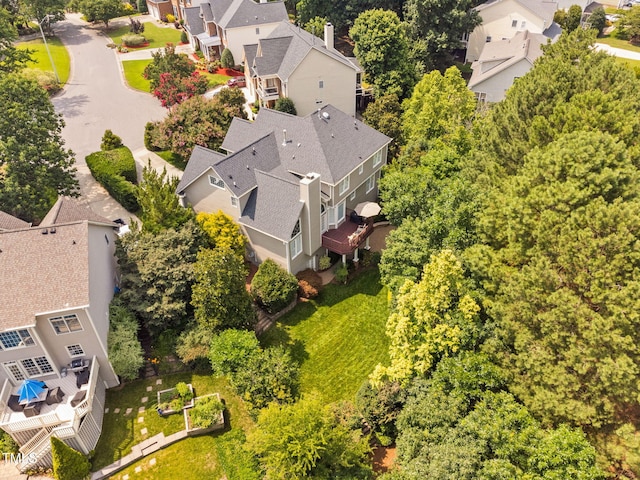 315 Birdwood Ct, Cary, NC 27519 - aerial view of residential area featuring a tree filled landscape