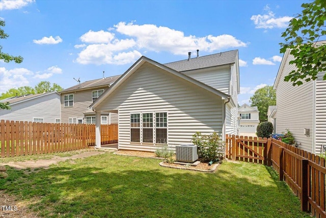 1016 Goldmist Ln, Durham, NC 27713 - rear view of house featuring a fenced backyard