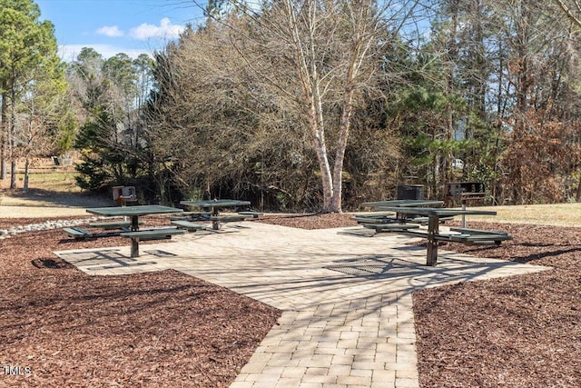 1016 Goldmist Ln, Durham, NC 27713 - view of community featuring a patio area