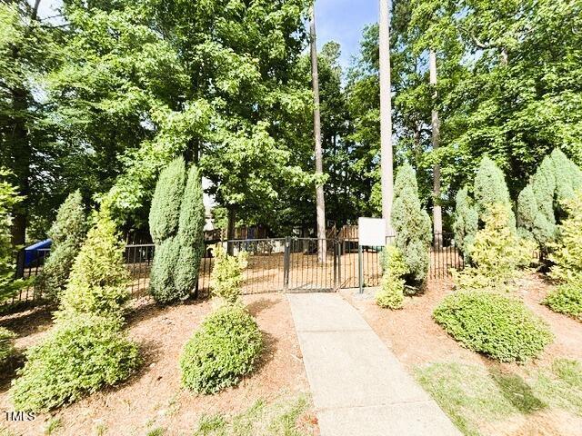 1016 Goldmist Ln, Durham, NC 27713 - surrounding community featuring a gate