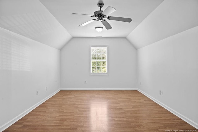 3118 High Plains Dr, Hope Mills, NC 28348 - additional living space featuring lofted ceiling, wood finished floors, and ceiling fan