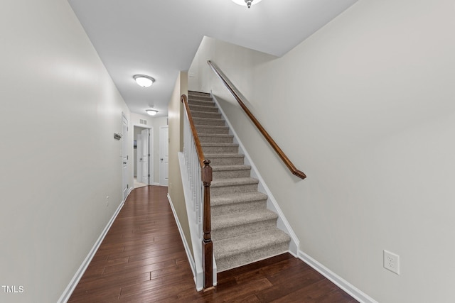 4124 Sykes St, Cary, NC 27519 - stairway with wood-type flooring