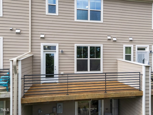 4124 Sykes St, Cary, NC 27519 - rear view of property with a balcony