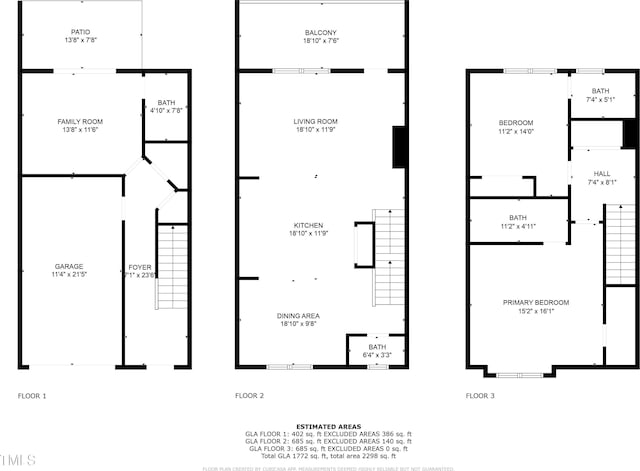 4124 Sykes St, Cary, NC 27519 - view of floor plan / room layout