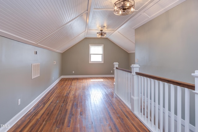 601 E Franklin St, Raleigh, NC 27604 - bonus room featuring wood-type flooring and lofted ceiling