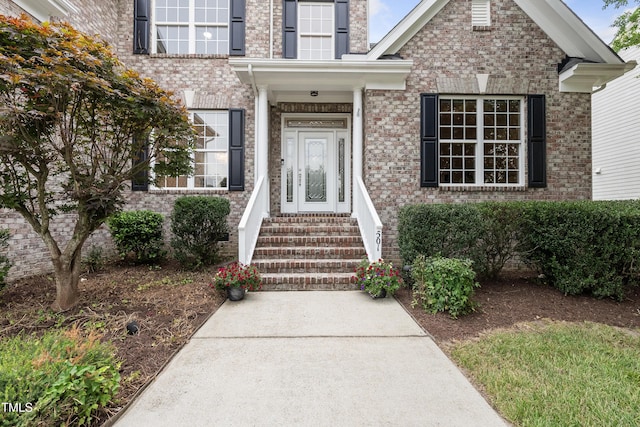 501 Ivyshaw Rd, Cary, NC 27519 - doorway to property with brick siding