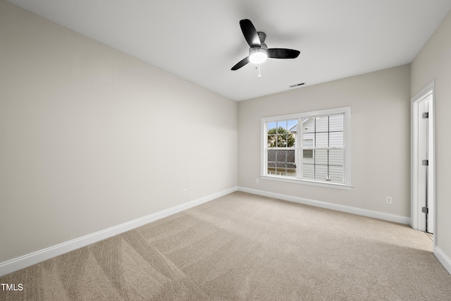 501 Ivyshaw Rd, Cary, NC 27519 - spare room with light colored carpet and ceiling fan