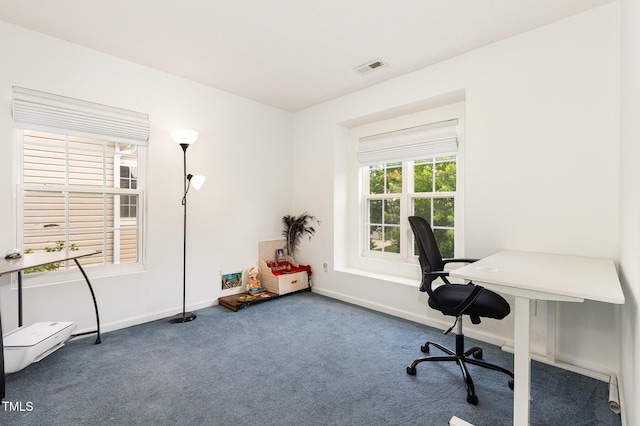 128 Palmdale Ct, Holly Springs, NC 27540 - office space with carpet and baseboards