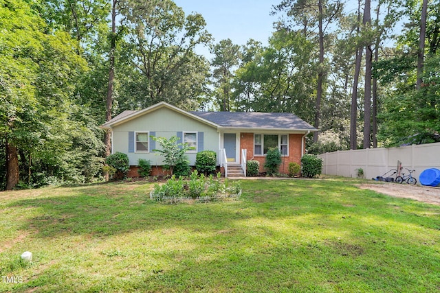 106 Lattimore Ln, Durham, NC 27713 - view of front of home with brick siding