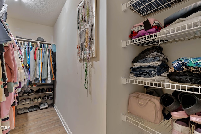 2302 Fordcrest Dr, Apex, NC 27502 - spacious closet with wood finished floors