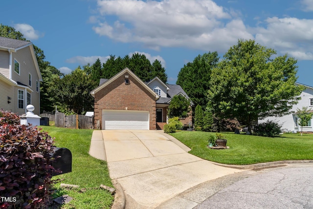 2302 Fordcrest Dr, Apex, NC 27502 - traditional-style home with brick siding, driveway, and an attached garage