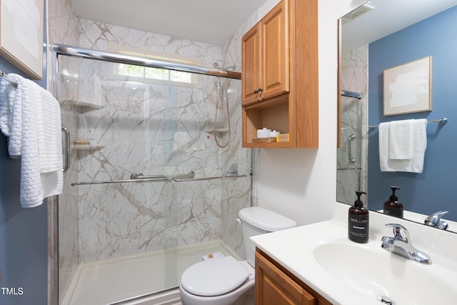 404 Denton St, Durham, NC 27713 - bathroom with vanity and a marble finish shower