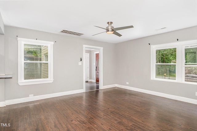1401 Robinhood Rd, Durham, NC 27701 - unfurnished room featuring ceiling fan and wood finished floors