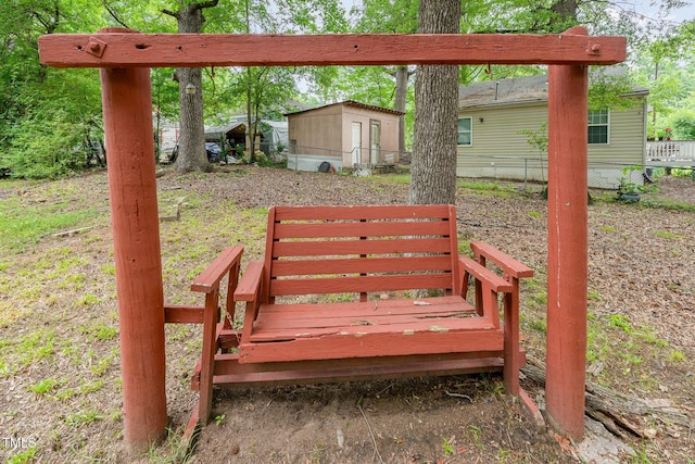 1401 Robinhood Rd, Durham, NC 27701 - deck with a storage unit
