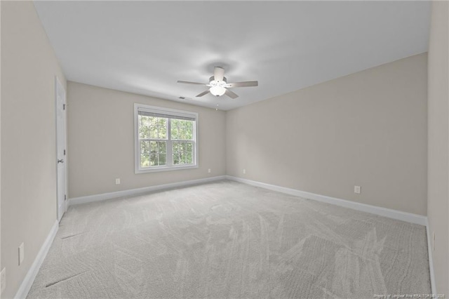 507 Coxwold Pl, Fayetteville, NC 28311 - spare room featuring ceiling fan and light carpet