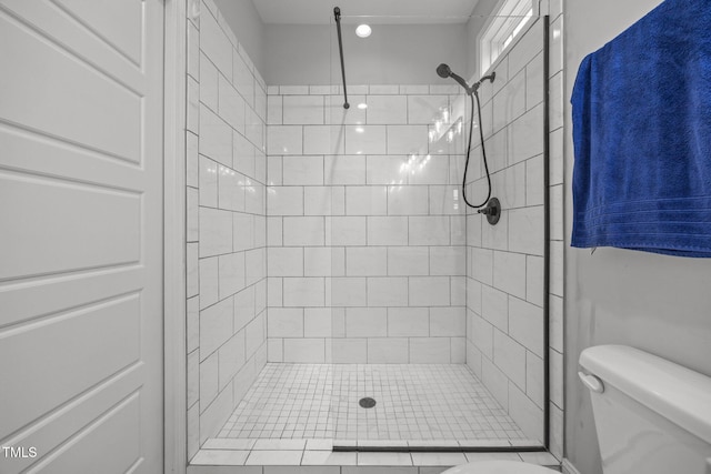 416 Fred Tew Rd, Dunn, NC 28334 - full bathroom featuring toilet and a stall shower
