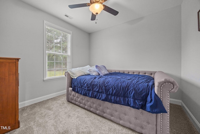 416 Fred Tew Rd, Dunn, NC 28334 - bedroom featuring carpet flooring and a ceiling fan