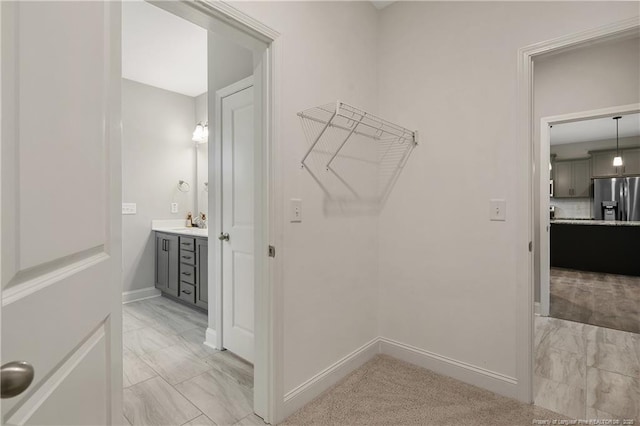209 Nairn St, Fayetteville, NC 28311 - walk in closet featuring light marble finish floors