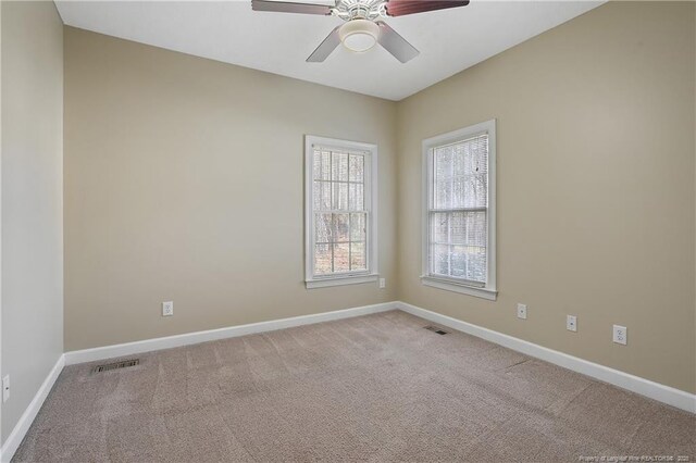 61 Fountain Park Cir, Spring Lake, NC 28390 - empty room with carpet flooring and a ceiling fan
