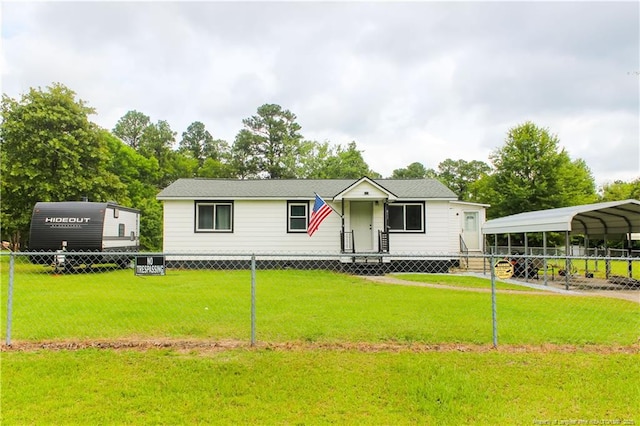 411 Rainey Dr, Spring Lake, NC 28390 - manufactured / mobile home featuring a detached carport