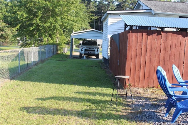 411 Rainey Dr, Spring Lake, NC 28390 - view of yard with a carport