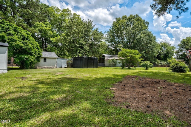 407 W Pippen St, Whitakers, NC 27891 - view of yard with a storage unit