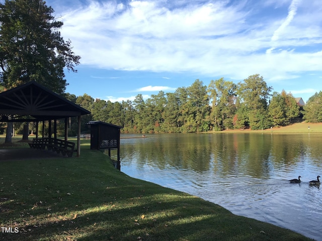 1213 Silver Beach Way, Raleigh, NC 27606 - water view featuring a gazebo