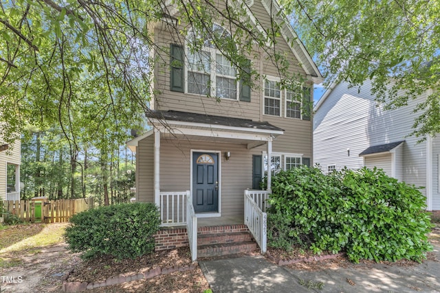 4825 Windbreak Ln, Raleigh, NC 27616 - view of front of property with a porch